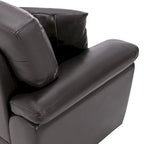 Morden Fort gepolsterte Loveseats für das Wohnzimmer, 2-Sitzer-Sofa aus Kunstleder