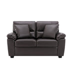 Morden Fort gepolsterte Loveseats für das Wohnzimmer, 2-Sitzer-Sofa aus Kunstleder