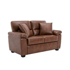 Morden Fort gepolsterte Loveseats für das Wohnzimmer, 2-Sitzer-Sofa aus Kunstleder
