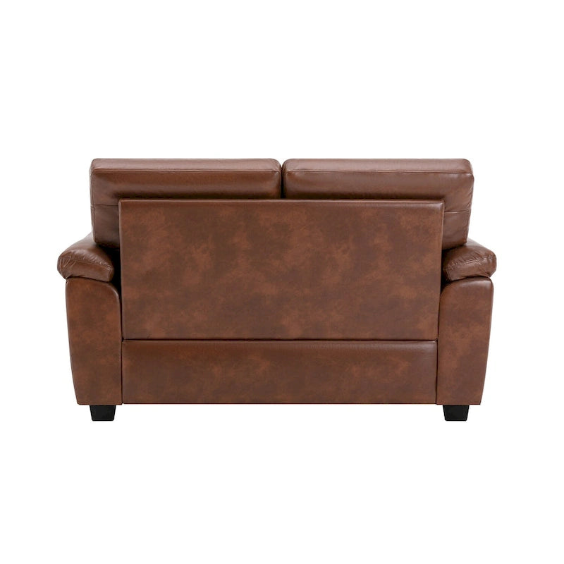 Morden Fort gepolsterte Loveseats für das Wohnzimmer, 2-Sitzer-Sofa aus Kunstleder
