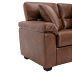 Morden Fort gepolsterte Loveseats für das Wohnzimmer, 2-Sitzer-Sofa aus Kunstleder