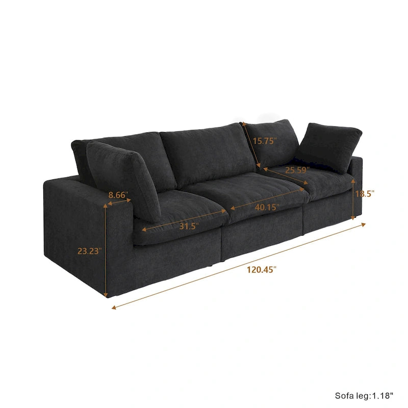 Oturma Odası için Modern Modüler Dönüştürülebilir Köşe Koltuk