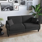 73 Nailhead Trim Sofa Rolled Arms Upholstered Loveseat