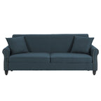 73 Nailhead Trim Sofa Rolled Arms Upholstered Loveseat