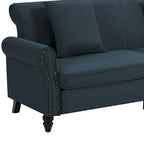 73 Nailhead Trim Sofa Rolled Arms Upholstered Loveseat