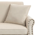 73 Nailhead Trim Sofa Rolled Arms Upholstered Loveseat