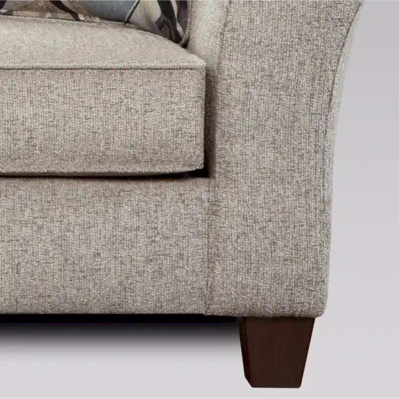 Canapé deux places Camero de Roundhill Furniture en tissu, avec dossier à coussins