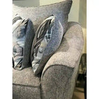 Canapé deux places Camero de Roundhill Furniture en tissu, avec dossier à coussins