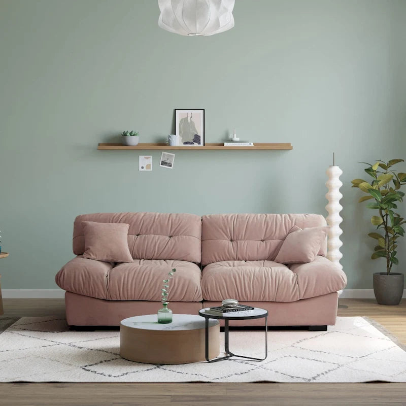 Minimalistische cloud-loveseat