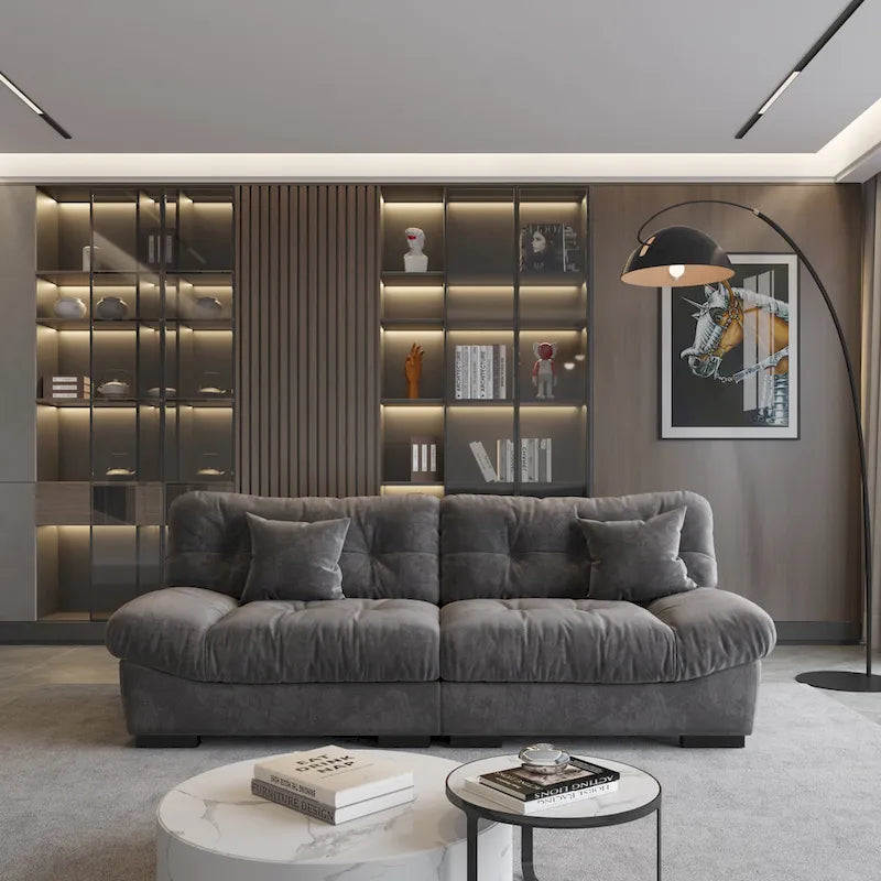 Minimalistische cloud-loveseat
