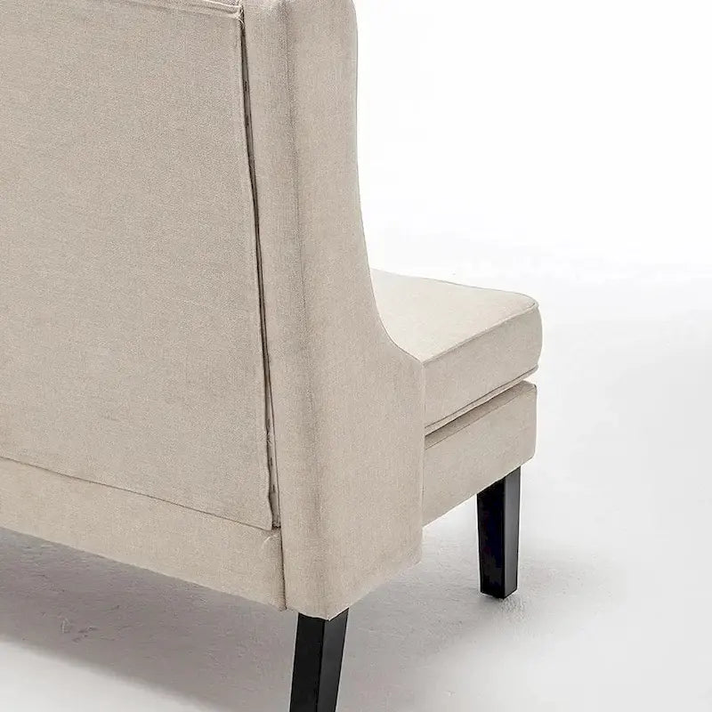 Banco loveseat moderno, sofá loveseat, banco tipo settee con respaldo alto para el comedor, la sala, el pasillo o la entrada