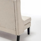 Banco loveseat moderno, sofá loveseat, banco tipo settee con respaldo alto para el comedor, la sala, el pasillo o la entrada
