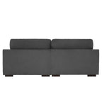 Nowoczesna 90-calowa sofa dwuosobowa z sztruksu z głębokim siedziskiem