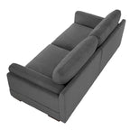 Nowoczesna 90-calowa sofa dwuosobowa z sztruksu z głębokim siedziskiem
