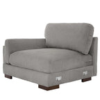 Nowoczesna 90-calowa sofa dwuosobowa z sztruksu z głębokim siedziskiem