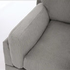 Nowoczesna 90-calowa sofa dwuosobowa z sztruksu z głębokim siedziskiem
