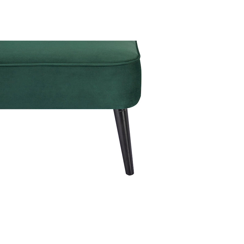 Divanetto Brooklawn con schienale alto e ali, stile metà secolo, di Porch & Den