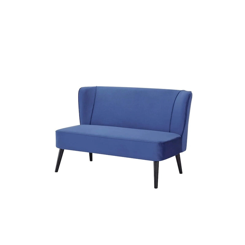 Divanetto Brooklawn con schienale alto e ali, stile metà secolo, di Porch & Den