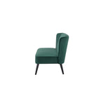 Divanetto Brooklawn con schienale alto e ali, stile metà secolo, di Porch & Den