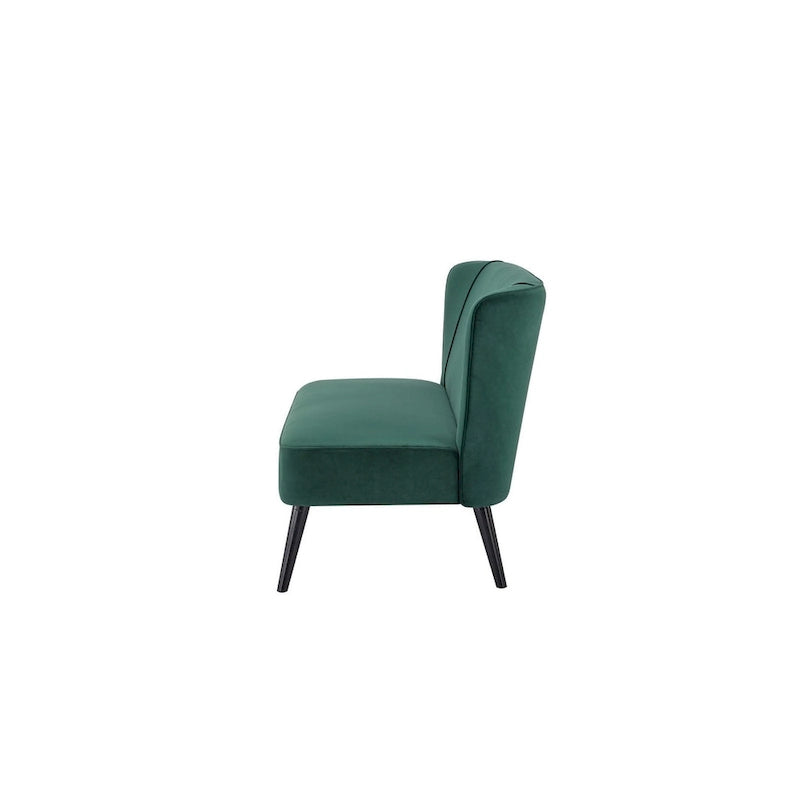 Divanetto Brooklawn con schienale alto e ali, stile metà secolo, di Porch & Den