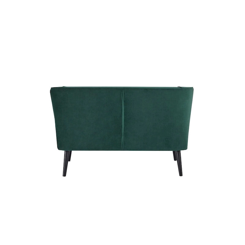 Divanetto Brooklawn con schienale alto e ali, stile metà secolo, di Porch & Den