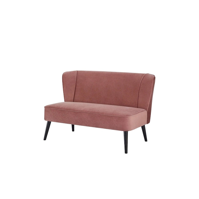 Divanetto Brooklawn con schienale alto e ali, stile metà secolo, di Porch & Den