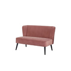 Divanetto Brooklawn con schienale alto e ali, stile metà secolo, di Porch & Den
