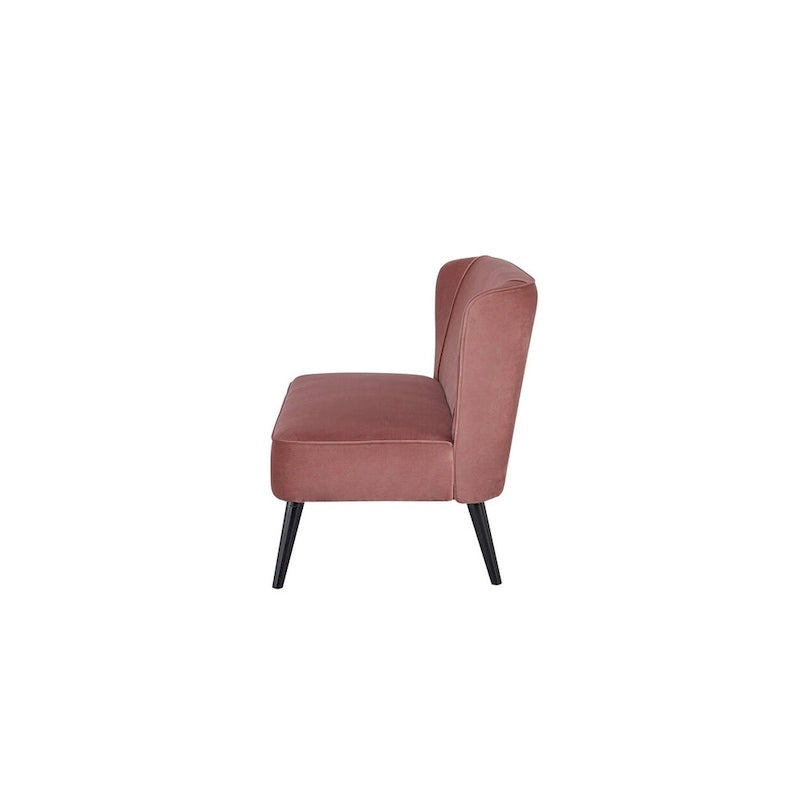 Divanetto Brooklawn con schienale alto e ali, stile metà secolo, di Porch & Den