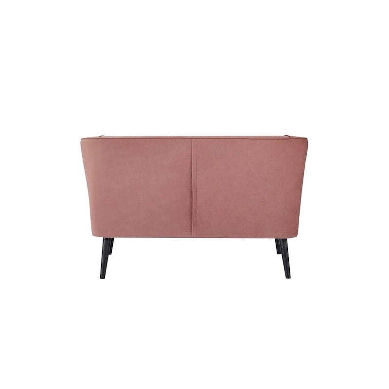 Divanetto Brooklawn con schienale alto e ali, stile metà secolo, di Porch & Den