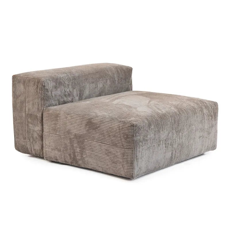 Sofá y loveseat cómodos de asiento profundo, tapizados de pana, con patas de madera maciza para la sala de estar