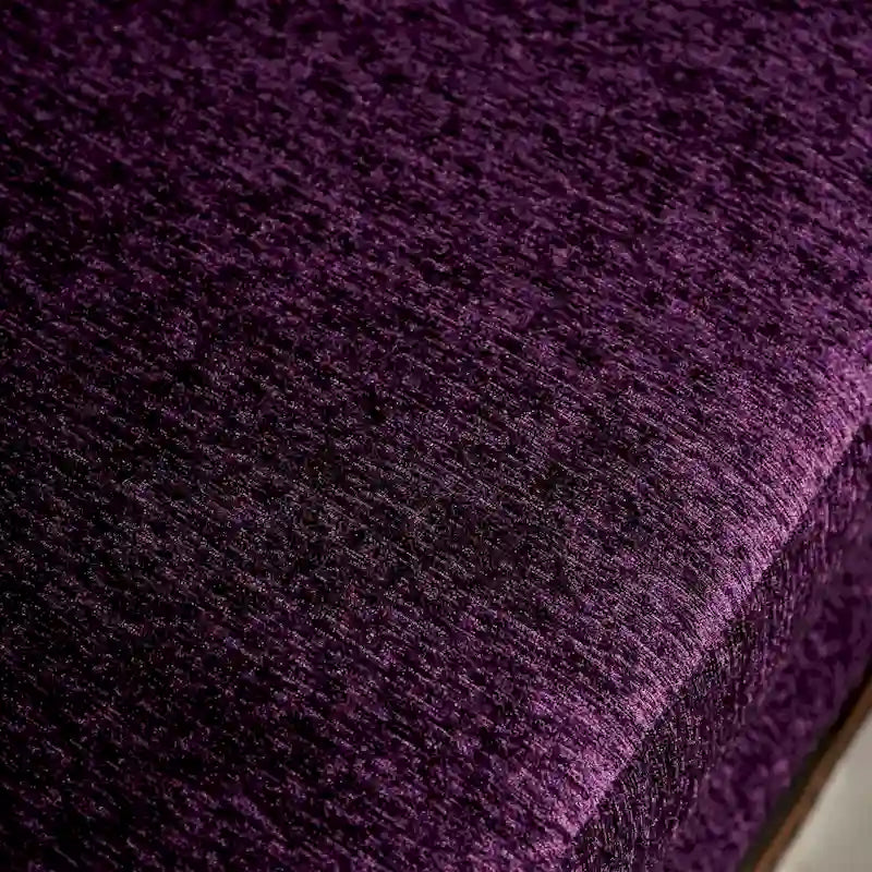 Traditioneller Grendel-Zweisitzer aus violetter Chenille mit gerollten Armlehnen von Furniture of America