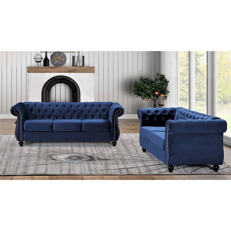 Antoinette Chesterfield 2-delige set - bank en loveseat