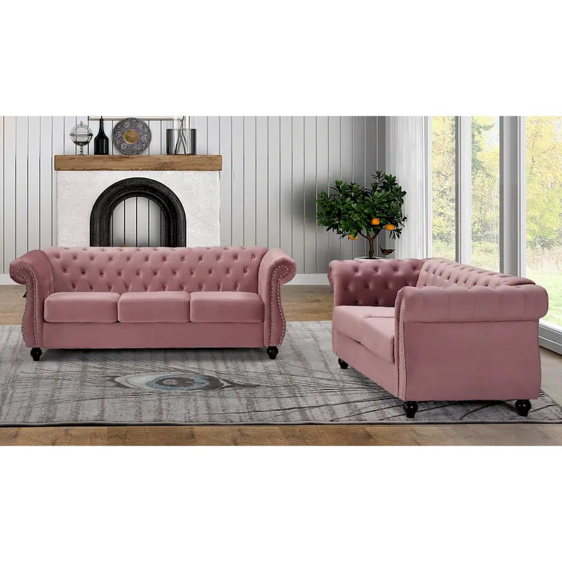 Antoinette Chesterfield 2-delige set - bank en loveseat