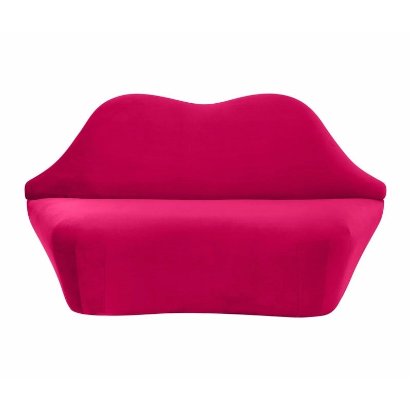 Aksamitna sofa Lips - 67.7W x 29.1D x 36H