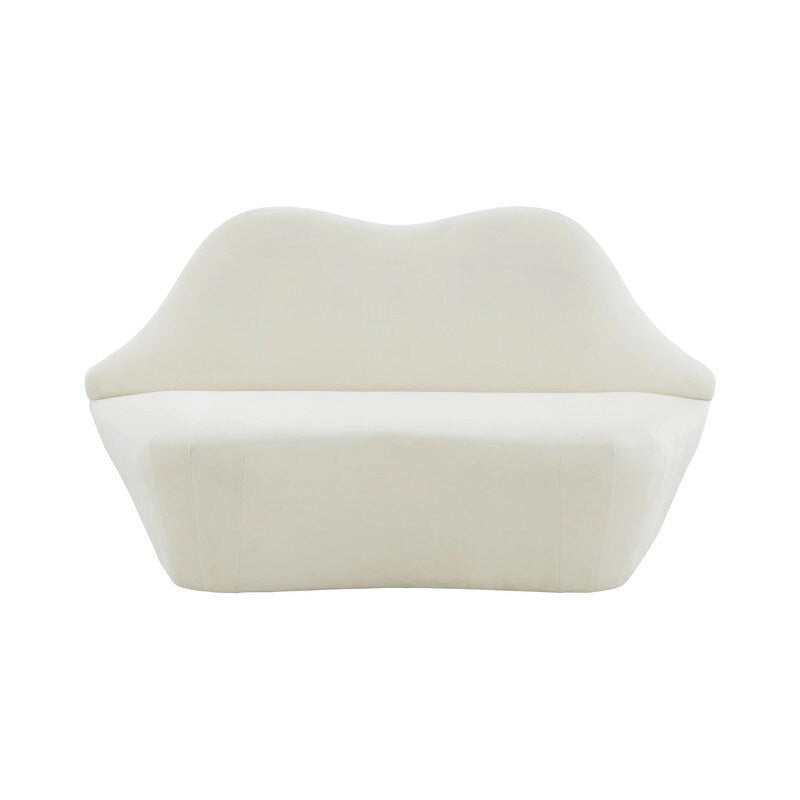 Aksamitna sofa Lips - 67.7W x 29.1D x 36H