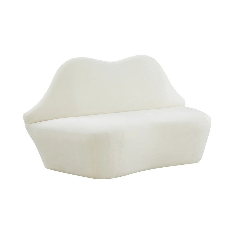 Aksamitna sofa Lips - 67.7W x 29.1D x 36H