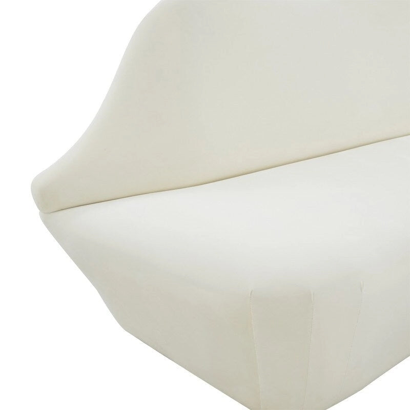 Aksamitna sofa Lips - 67.7W x 29.1D x 36H