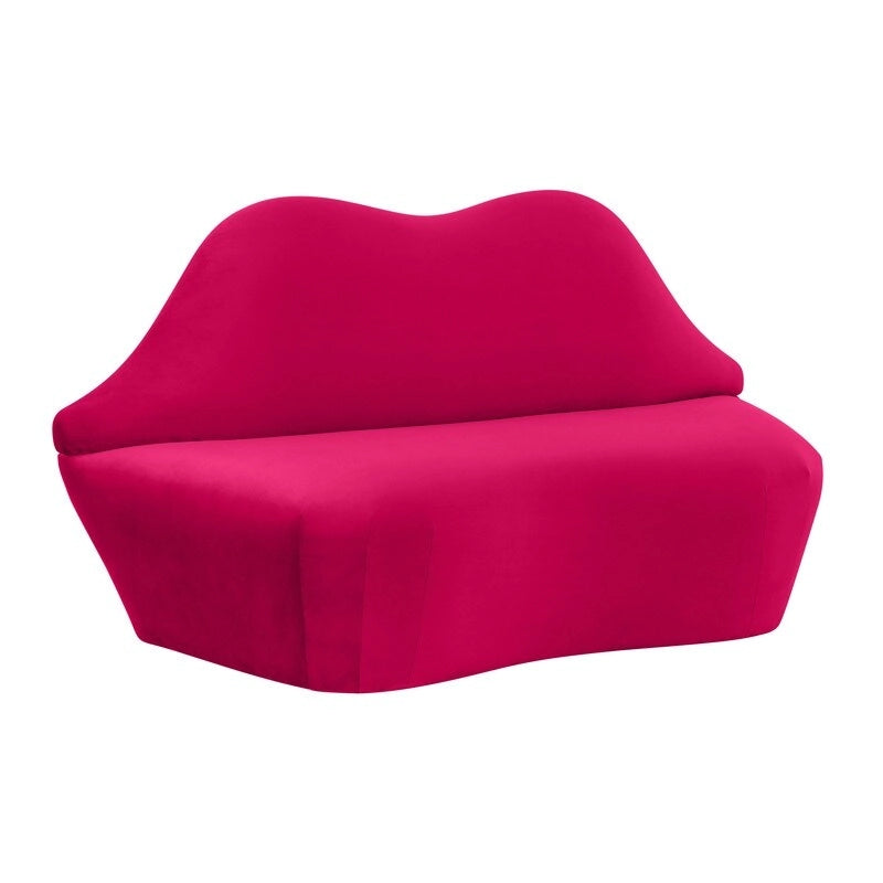 Aksamitna sofa Lips - 67.7W x 29.1D x 36H