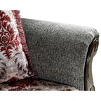 Mansuri traditionelles 2-teiliges Sofaset aus Chenille mit gerollten Armlehnen von Gracewood Hollow