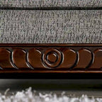 Mansuri traditionelles 2-teiliges Sofaset aus Chenille mit gerollten Armlehnen von Gracewood Hollow