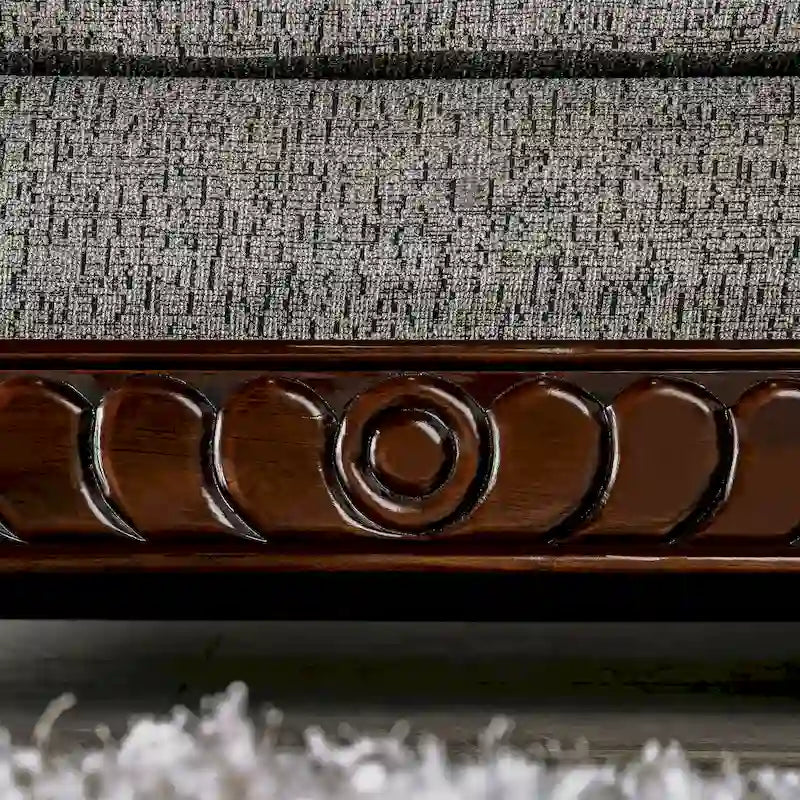Mansuri traditionelles 2-teiliges Sofaset aus Chenille mit gerollten Armlehnen von Gracewood Hollow