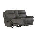 Divanetto reclinabile Austere con console, grigio