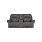 Divanetto reclinabile Austere con console, grigio