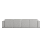 Canapé modulaire contemporain 5 pièces avec pouf