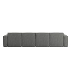 Canapé modulaire contemporain 5 pièces avec pouf