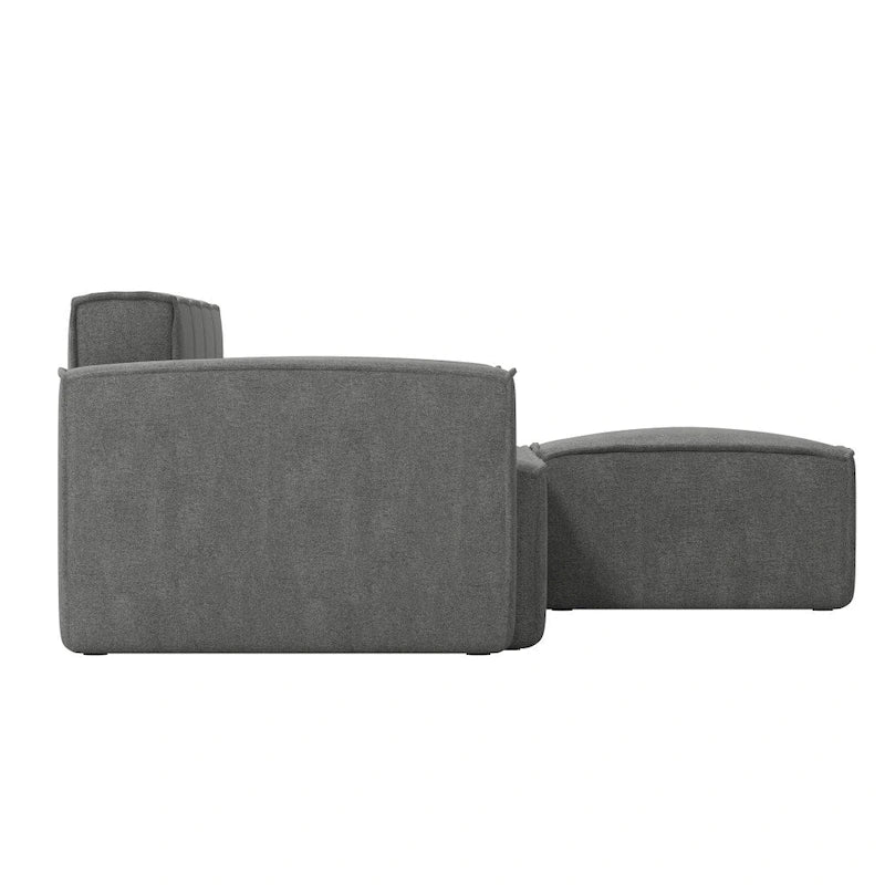 Canapé modulaire contemporain 5 pièces avec pouf