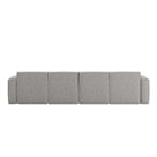 Canapé modulaire contemporain 5 pièces avec pouf