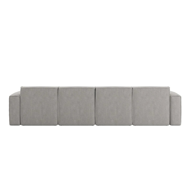 Canapé modulaire contemporain 5 pièces avec pouf