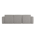 Canapé d’angle modulaire contemporain de 4 pièces avec pouf