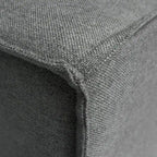 Canapé d’angle modulaire contemporain de 4 pièces avec pouf